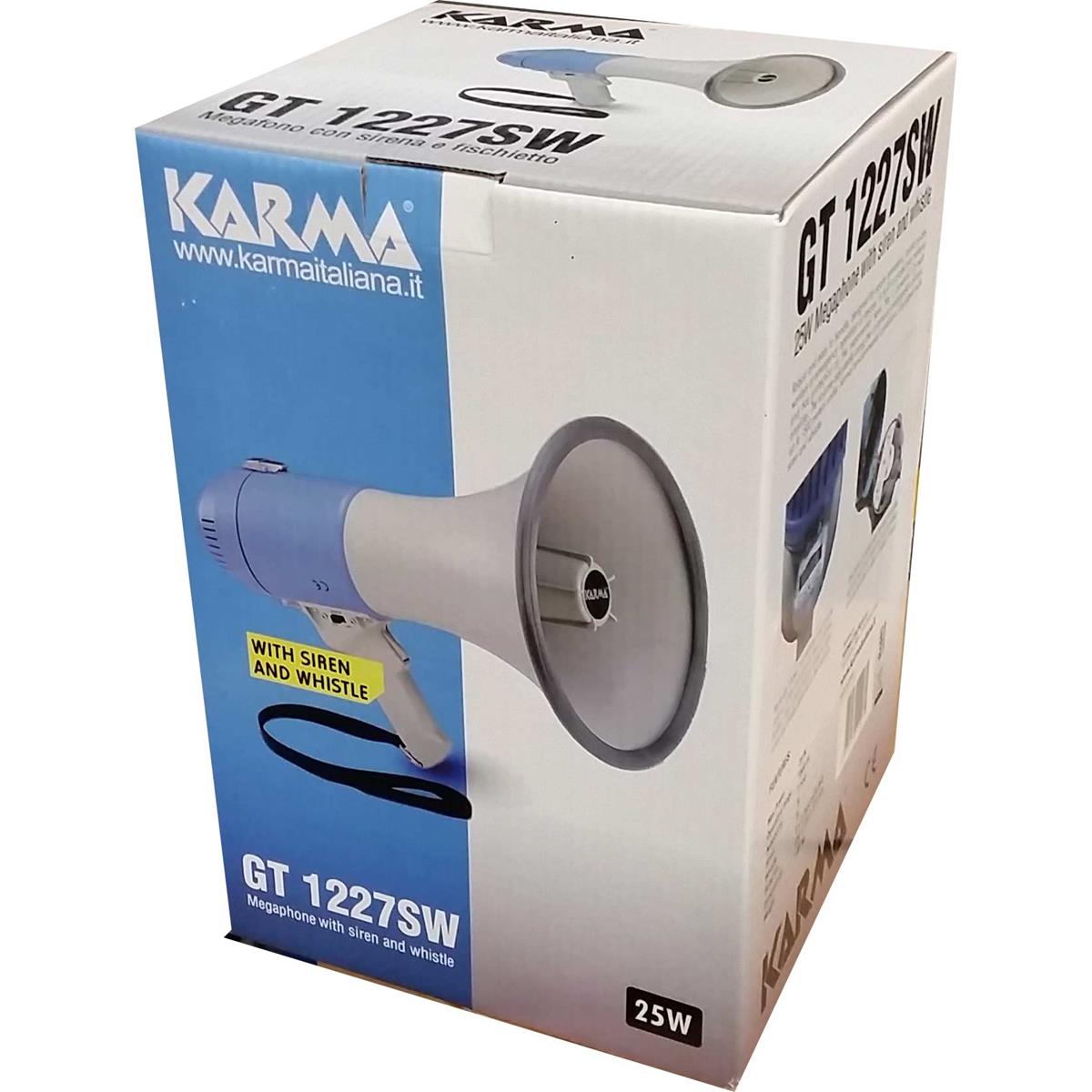 KARMA GT 1227  SW MEGAFONO - Voce - Audio Casse e Monitor - Diffusori Multifunzione e Portatili