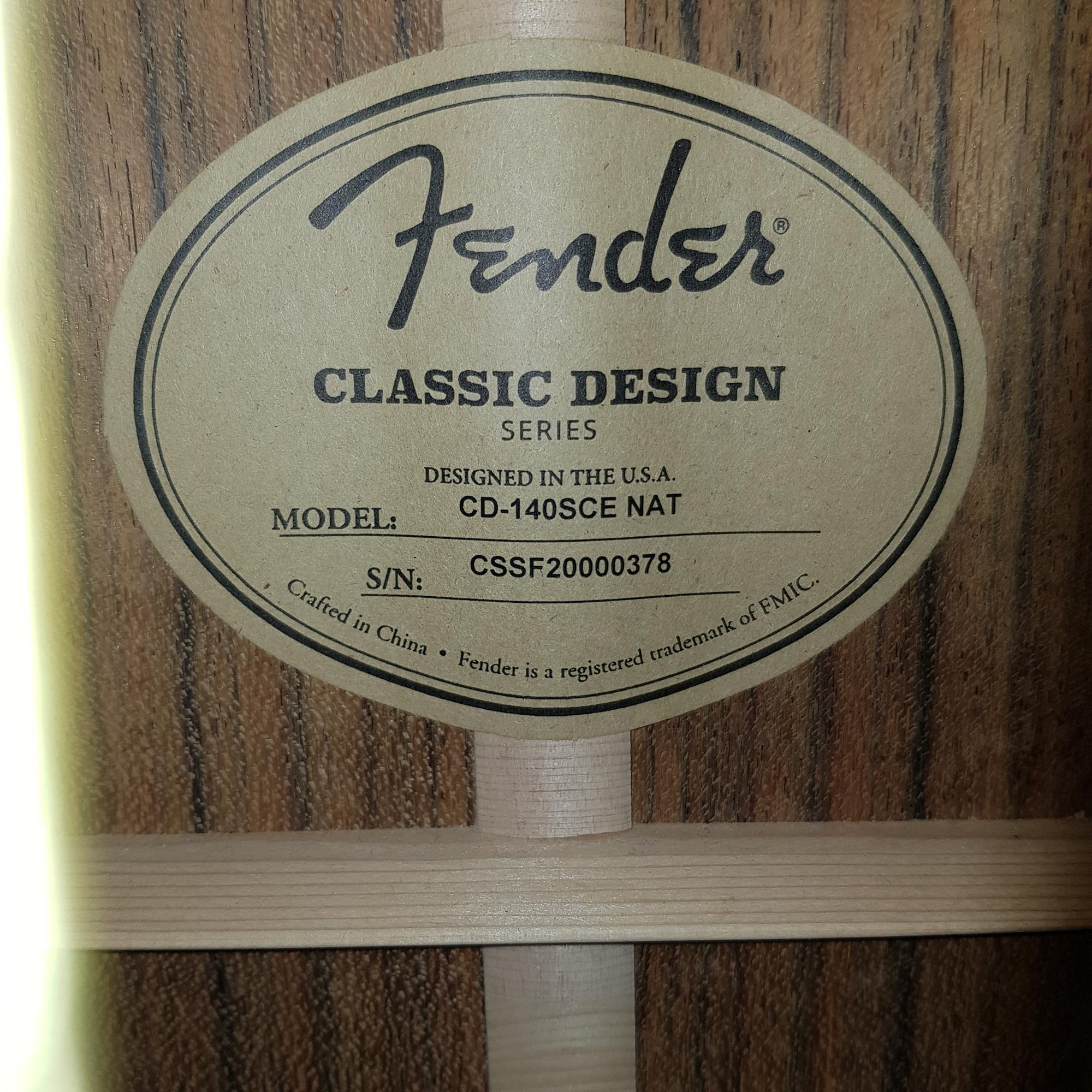 FENDER CD 140 SCE + HARDCASE