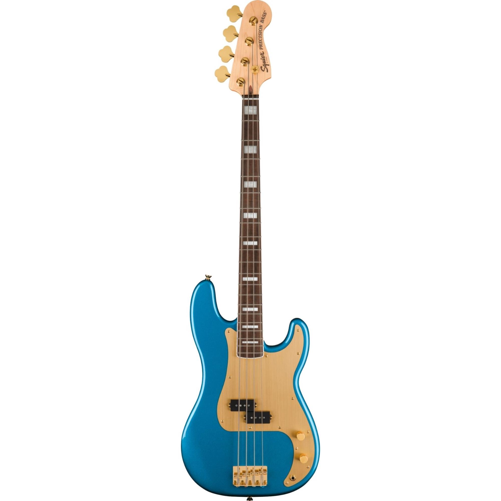 SQUIER 40th Anniversary Precision Bass Gold Edition -  Lake Placid Blue  0379430502
