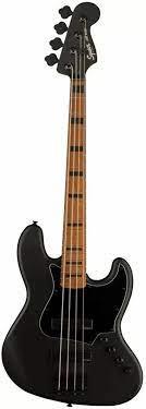 SQUIER Contemporary Active Jazz Bass HH FSR Roasted MN Flat Black 0370456510 - Bassi Bassi - Elettrici 4 Corde